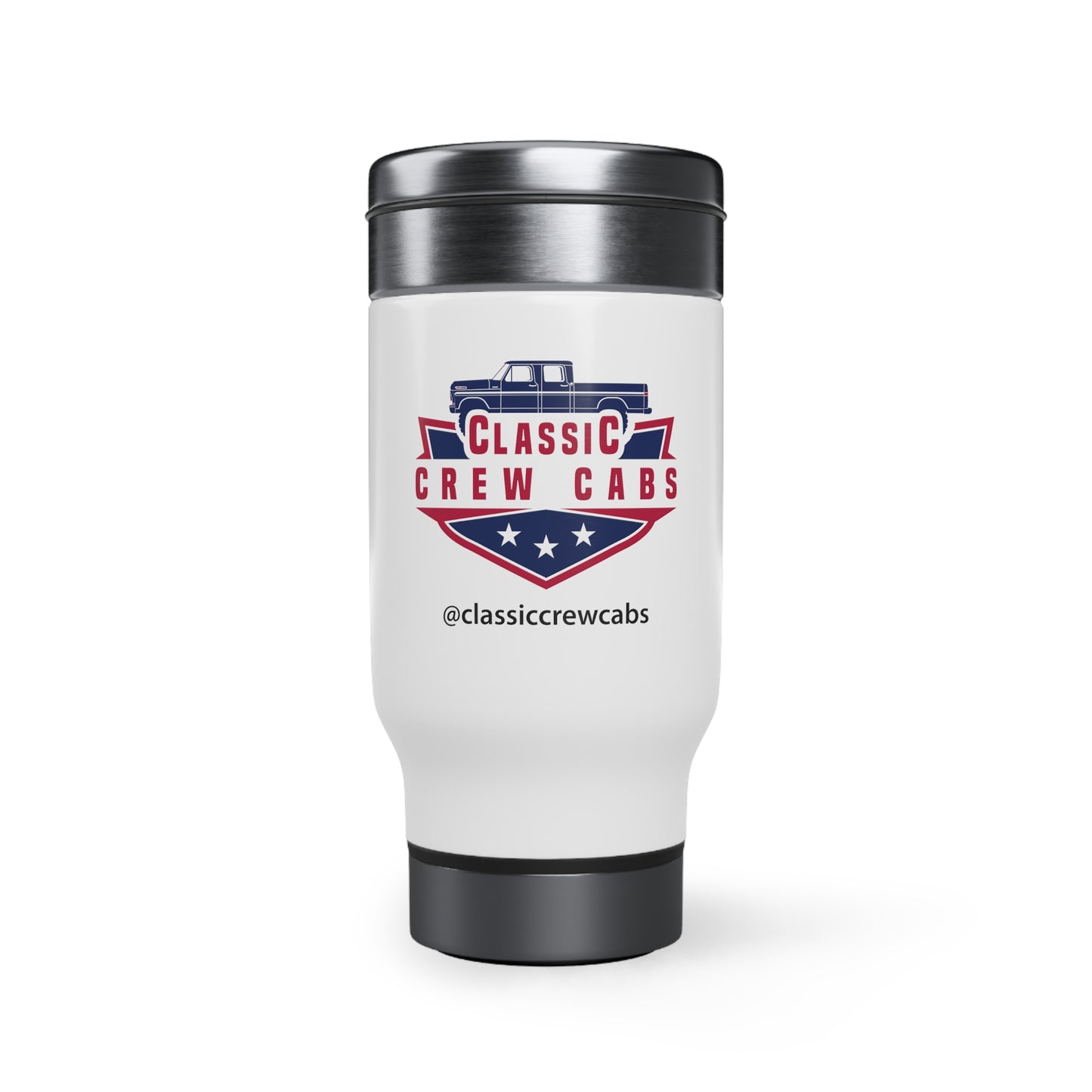 Ford Bumpside Stainless Steel Travel Mug with Handle, 14oz