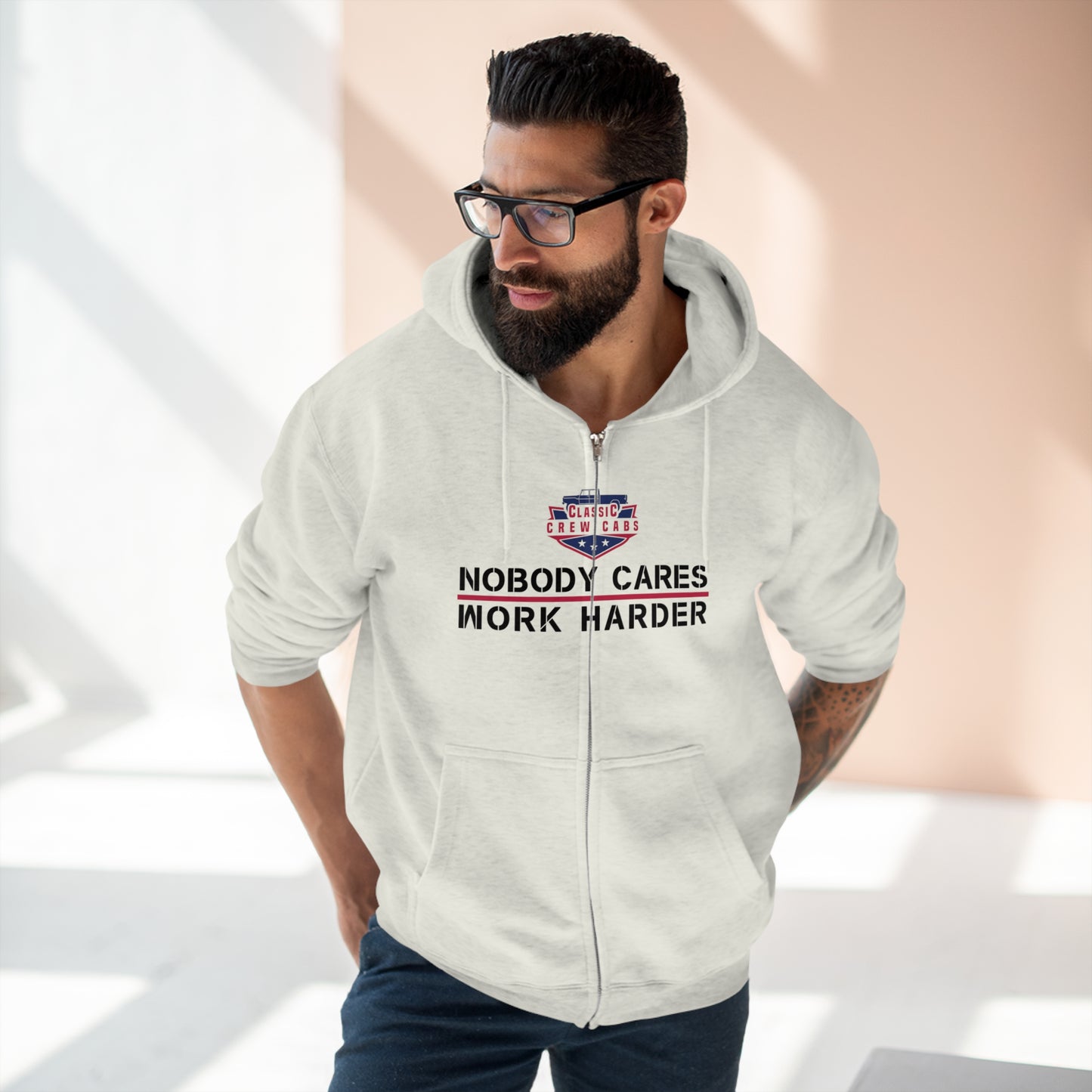 Nobody Cares - International 69-75 - Full Zip Hoodie