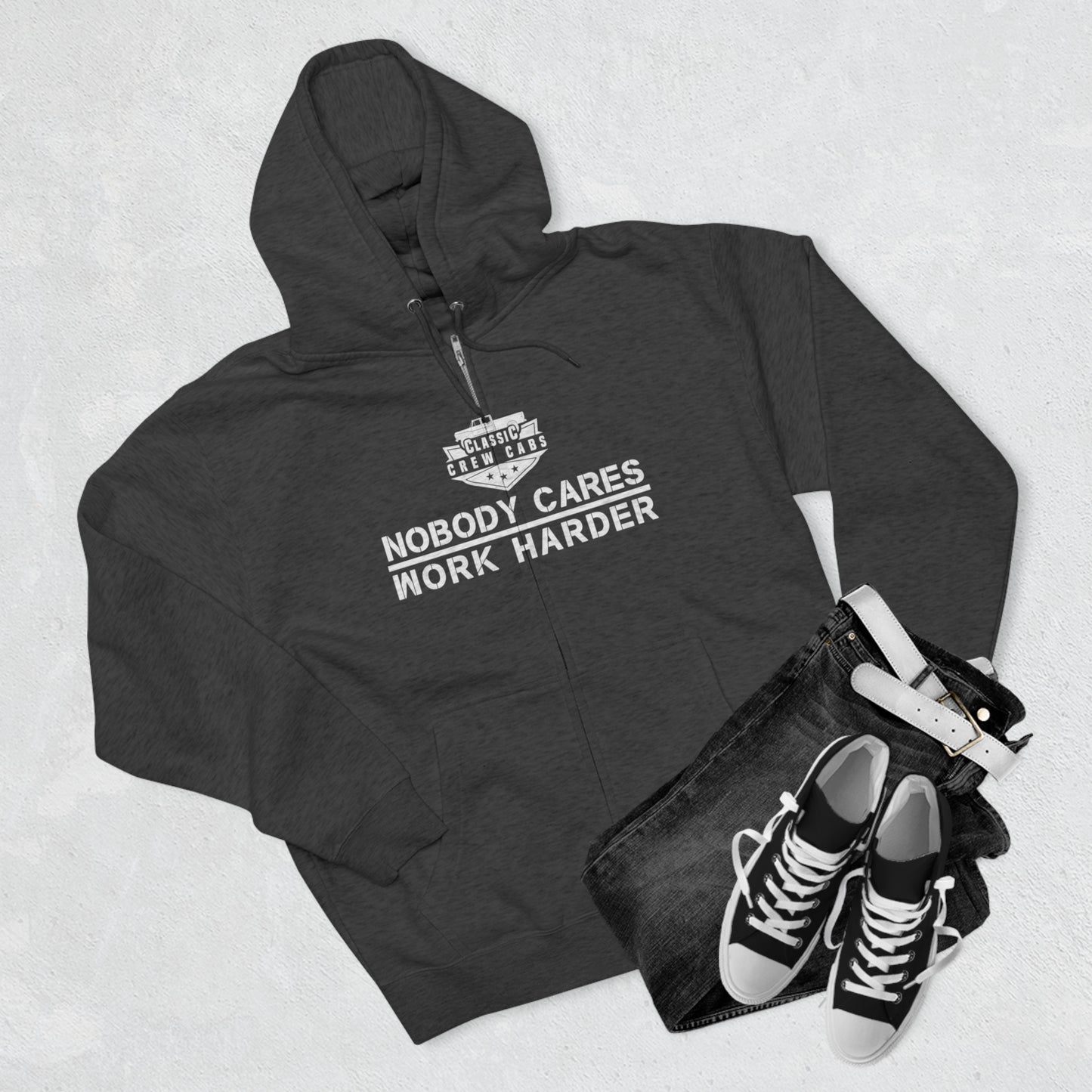 Nobody Cares - International 69-75 - Full Zip Hoodie