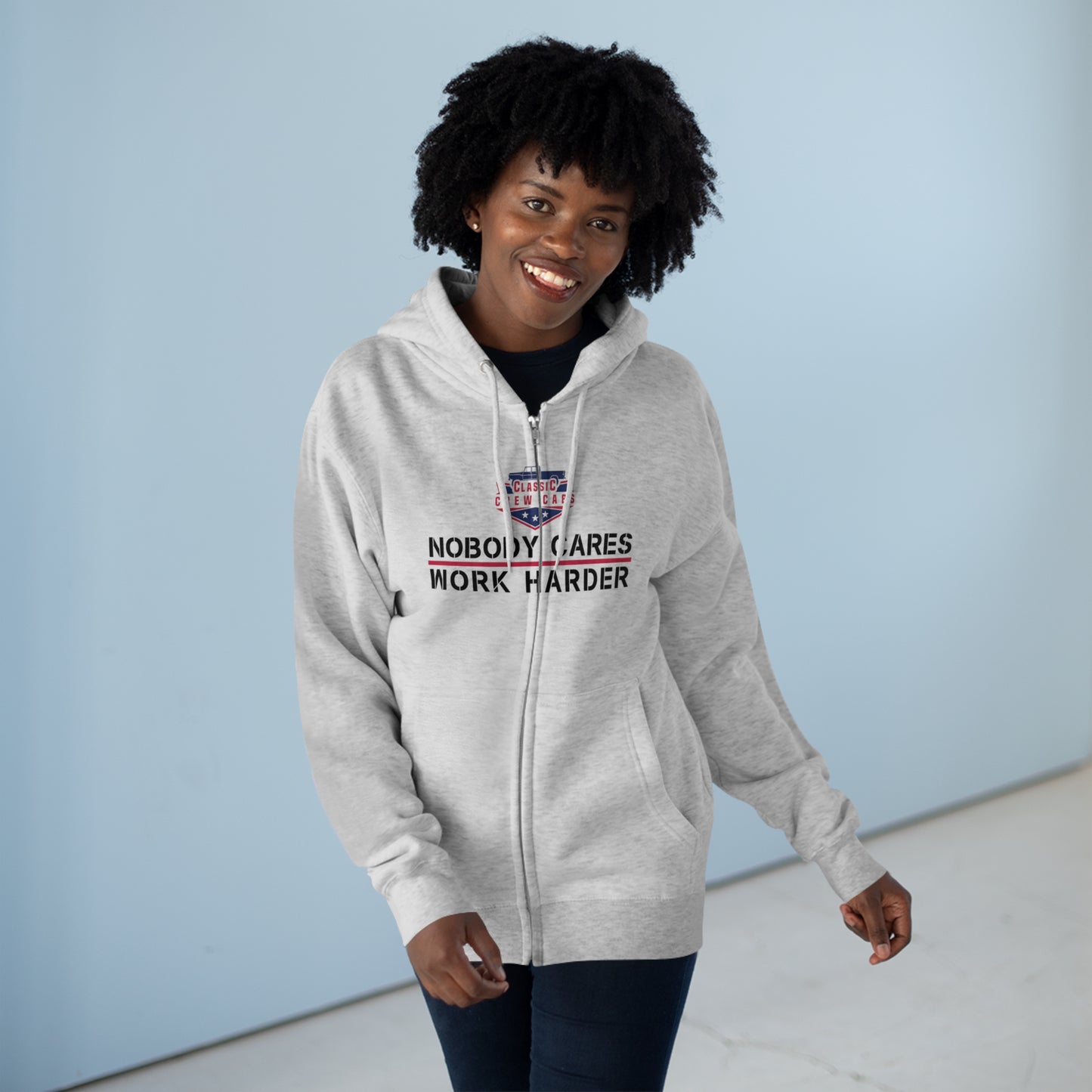 Nobody Cares - International 69-75 - Full Zip Hoodie