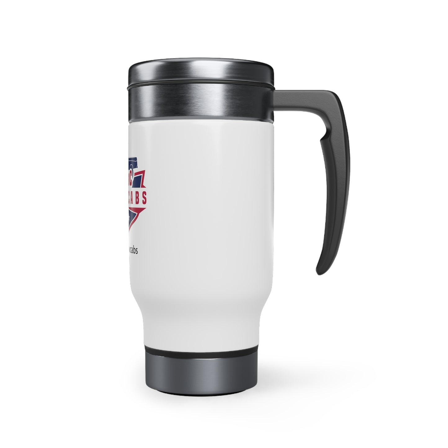 Dodge Sweptline Stainless Steel Travel Mug with Handle, 14oz