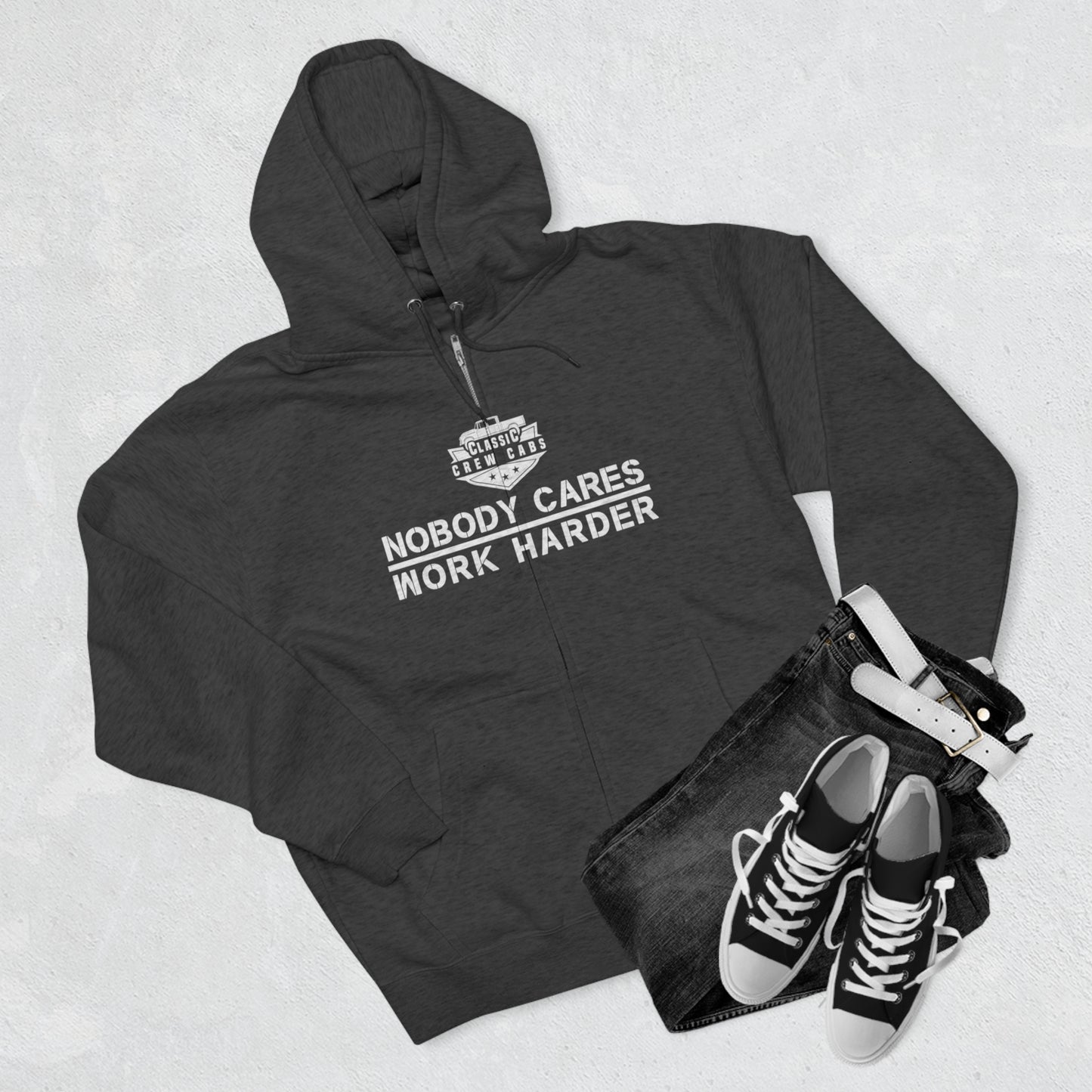 Nobody Cares - International 61-68 - Full Zip Hoodie