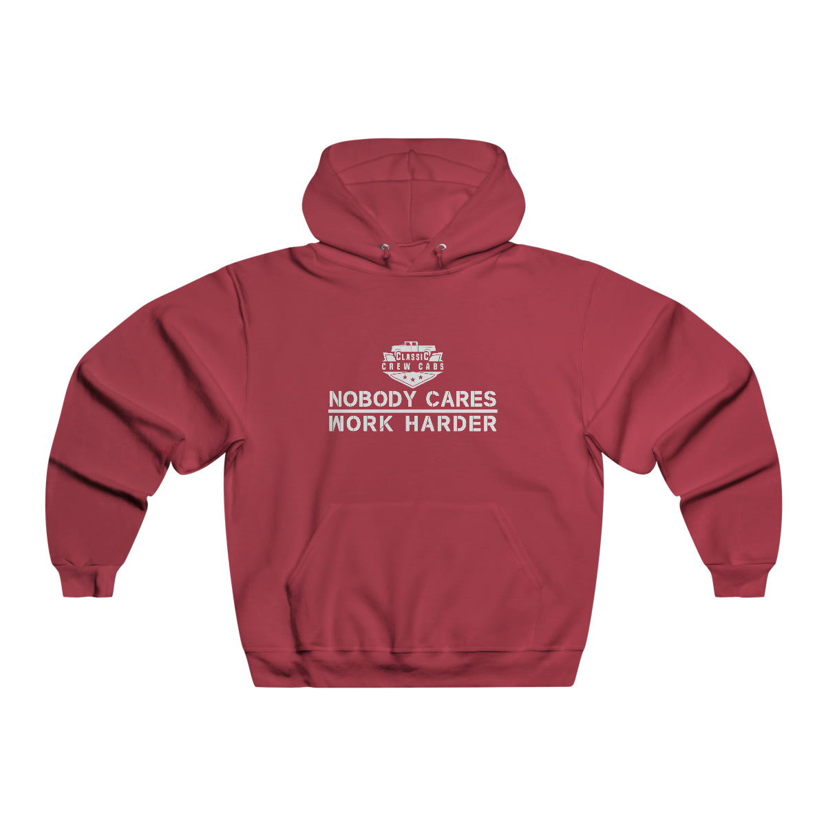 "Nobody Cares" Dodge Sweptline - NUBLEND® Hooded Sweatshirt