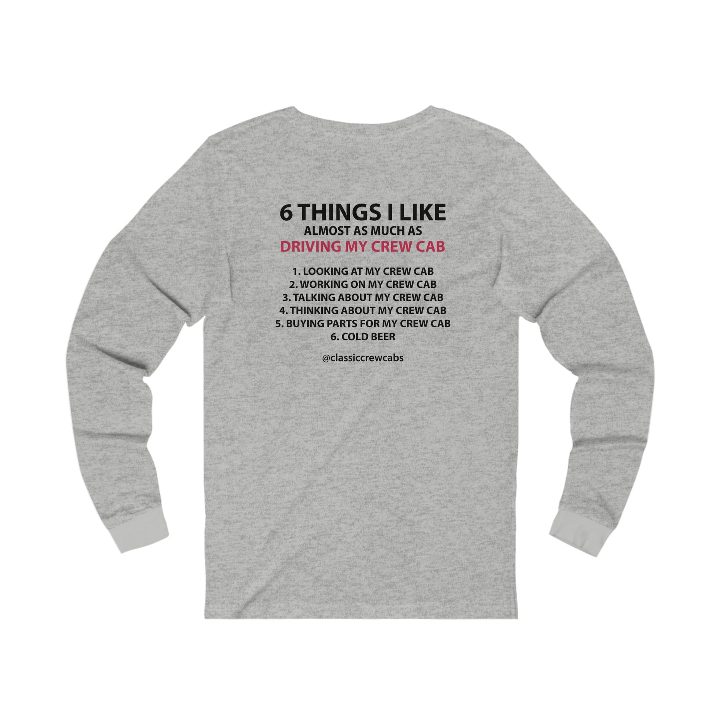 "6 Things I Like" - Dodge Sweptline - Long Sleeve Tee