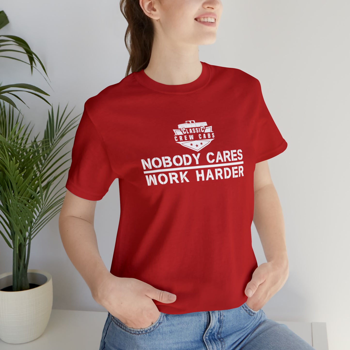 Nobody Cares-Dodge Sweptline - Short Sleeve Tee