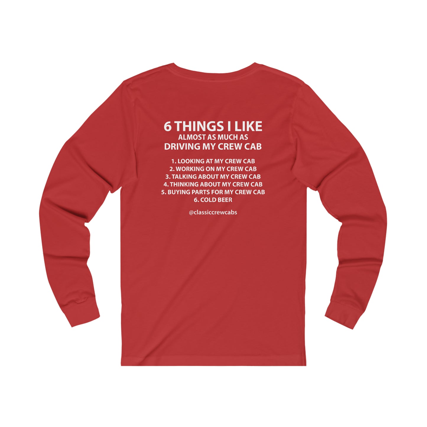 "6 Things I Like" - Dodge Sweptline - Long Sleeve Tee