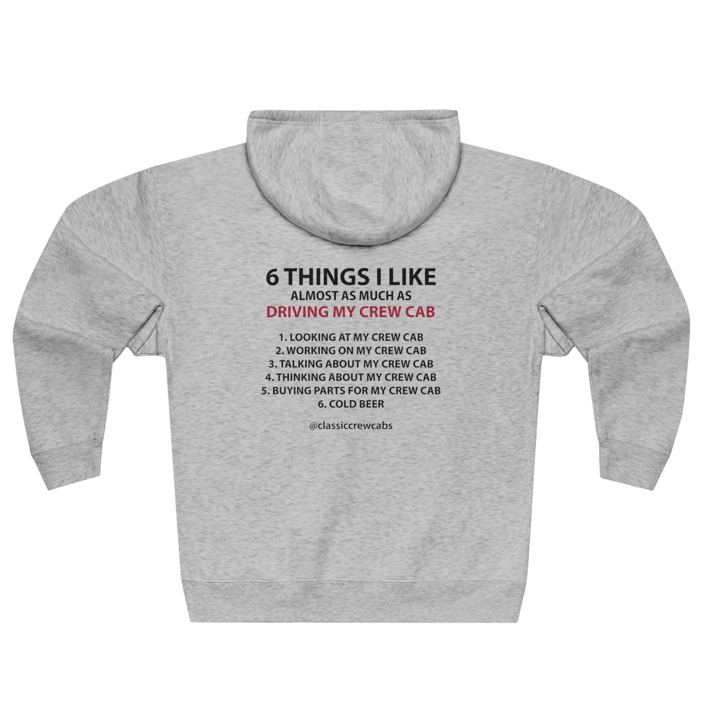 "6 Things I Like" - Dodge Sweptline - Full Zip Hoodie