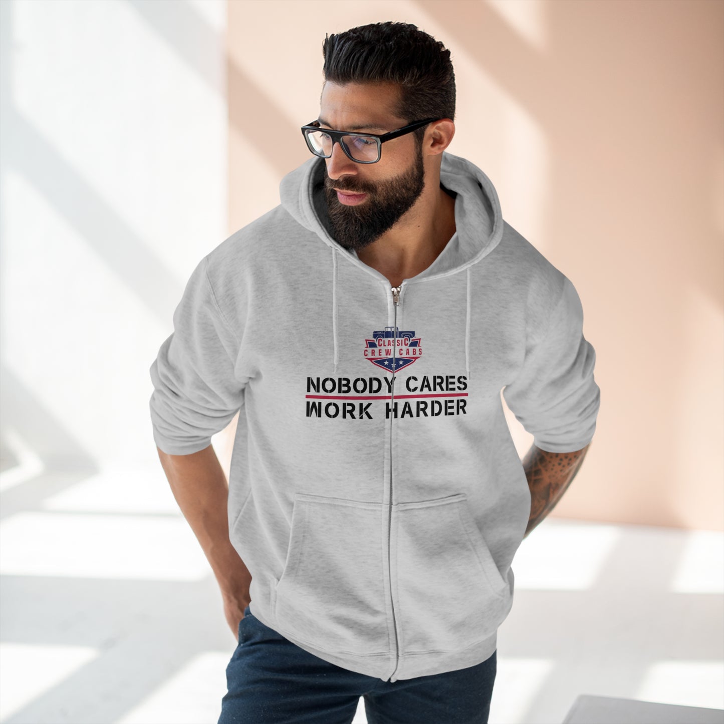 Nobody Cares - Ford Fridge - Full Zip Hoodie