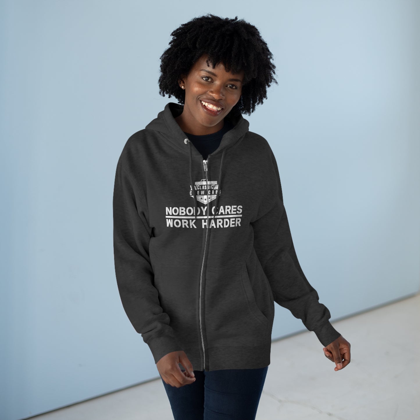 Nobody Cares - International 69-75 - Full Zip Hoodie