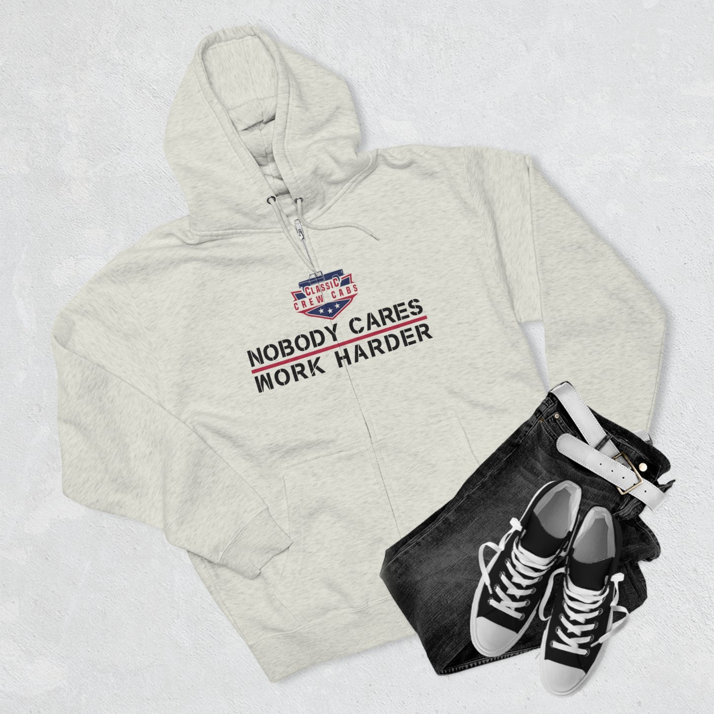 Nobody Cares - International 69-75 - Full Zip Hoodie