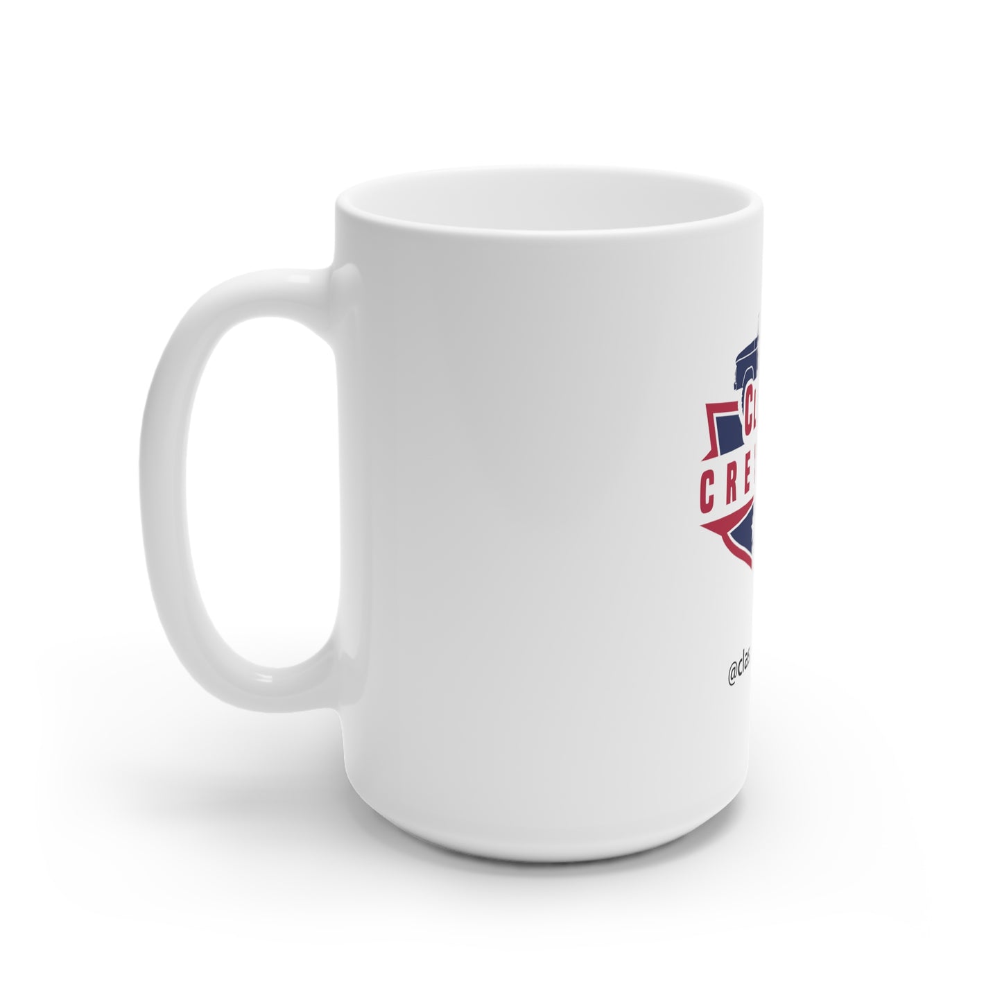 Dodge Sweptline White Ceramic Mug, 11oz and 15oz