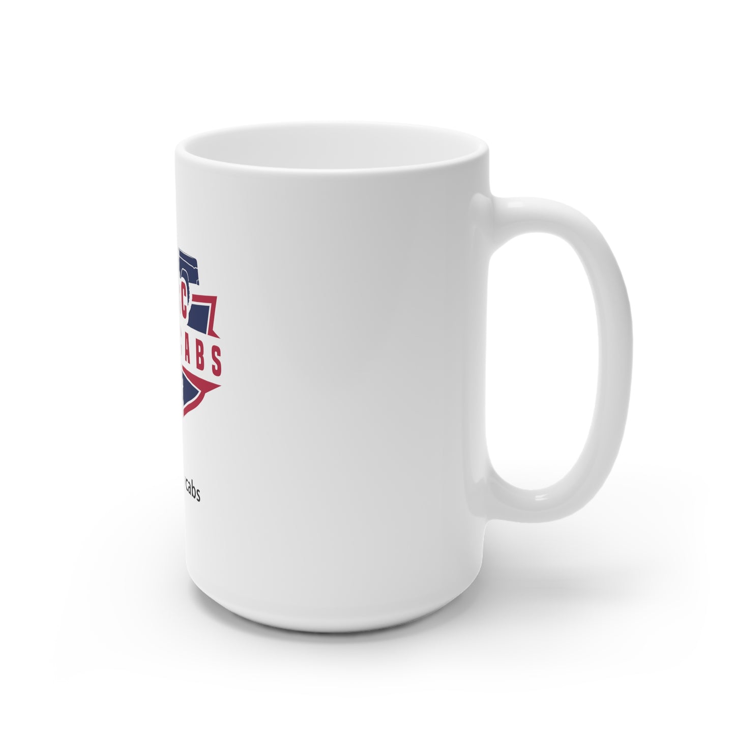 Dodge Sweptline White Ceramic Mug, 11oz and 15oz