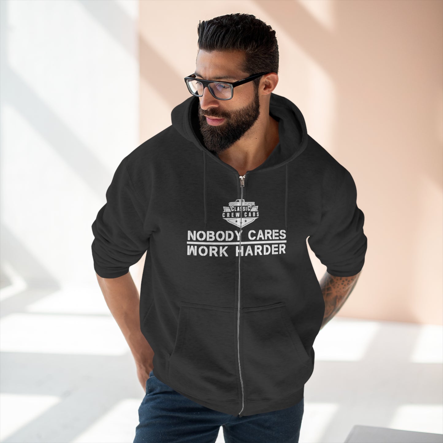 Nobody Cares - Ford Fridge - Full Zip Hoodie