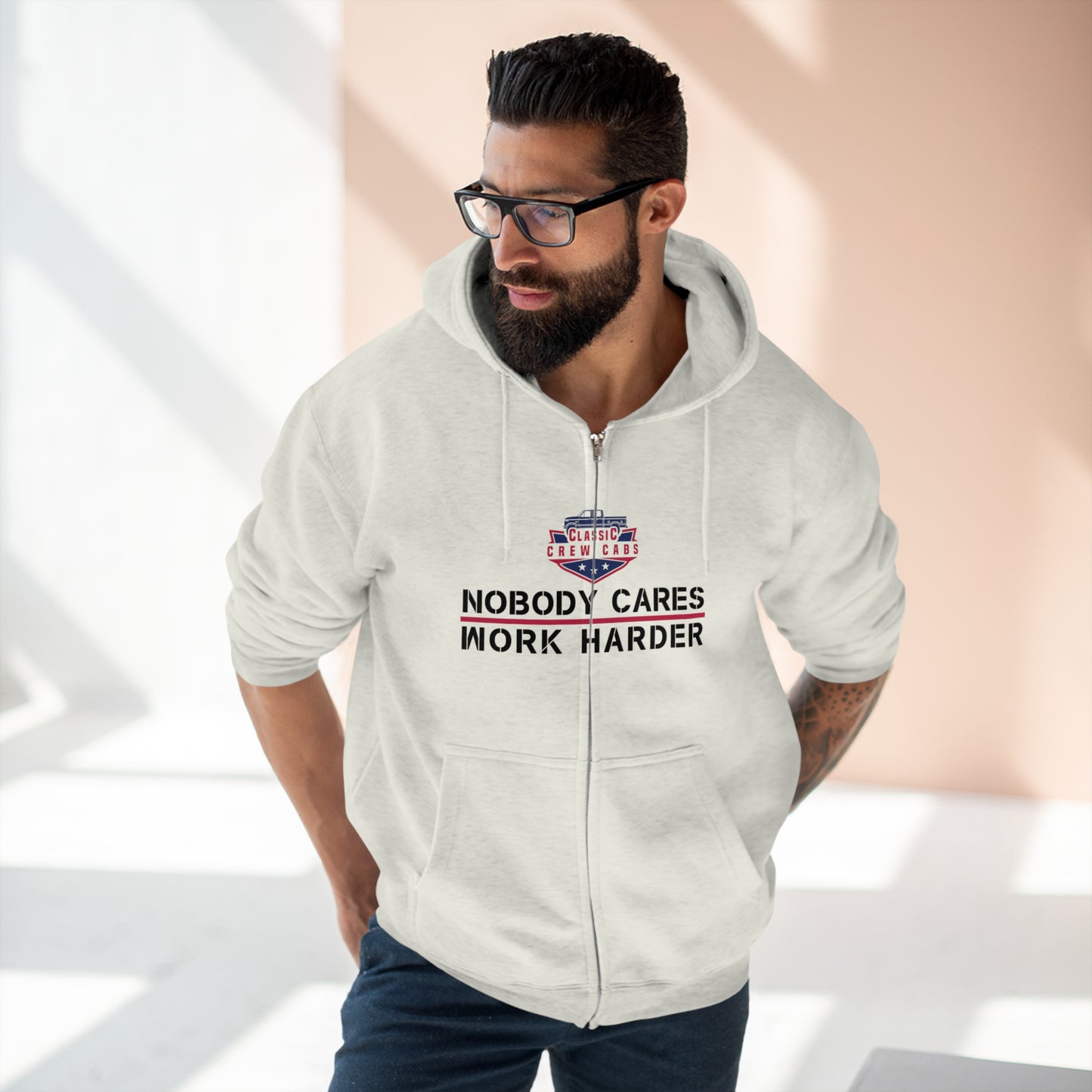 Nobody Cares - Ford OBS - Full Zip Hoodie