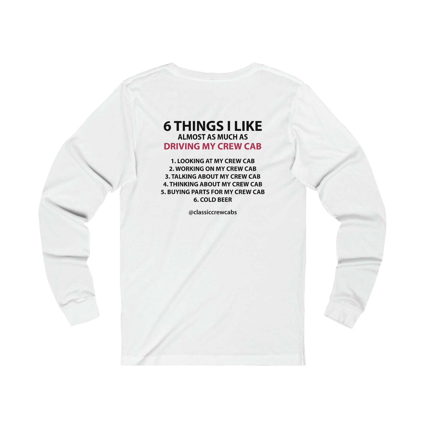 "6 Things I Like" - Dodge Sweptline - Long Sleeve Tee