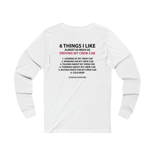 "6 Things I Like" - Dodge Sweptline - Long Sleeve Tee