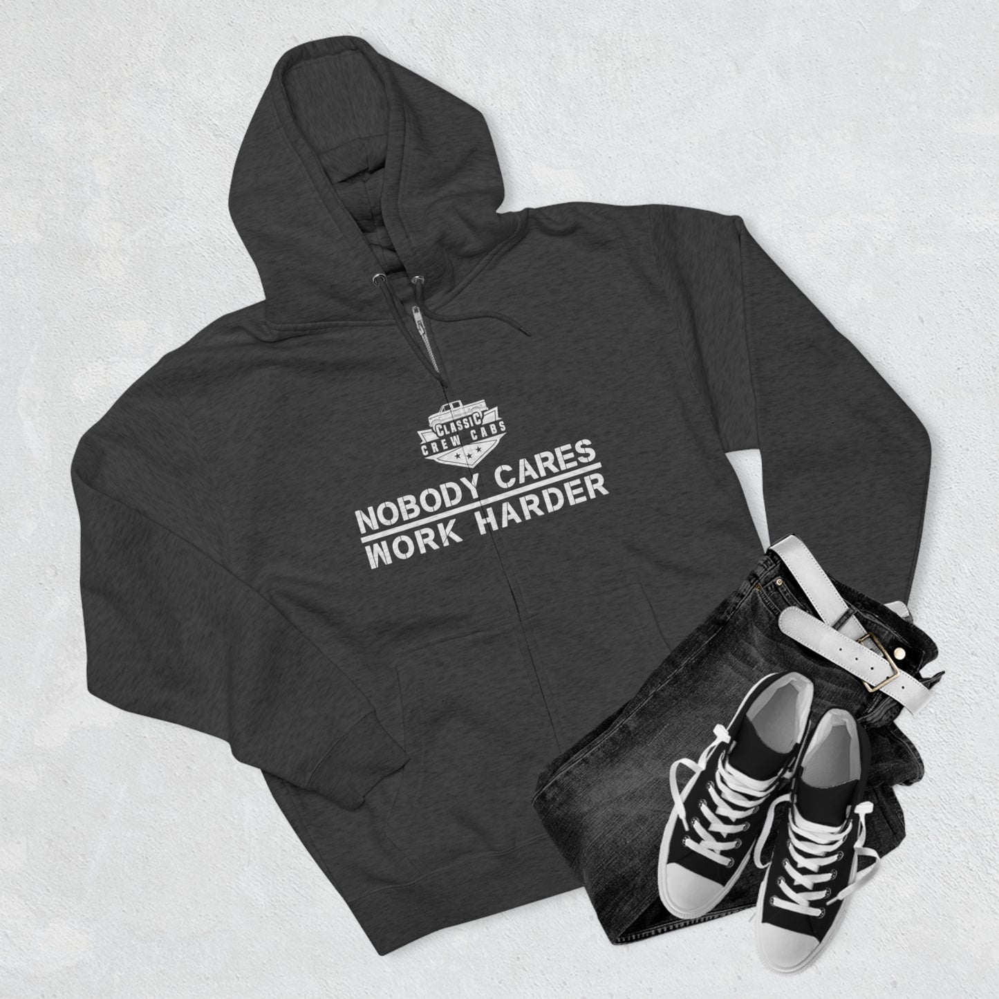 Nobody Cares - Ford OBS - Full Zip Hoodie