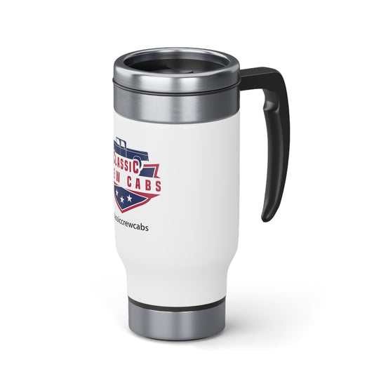 Dodge Sweptline Stainless Steel Travel Mug with Handle, 14oz